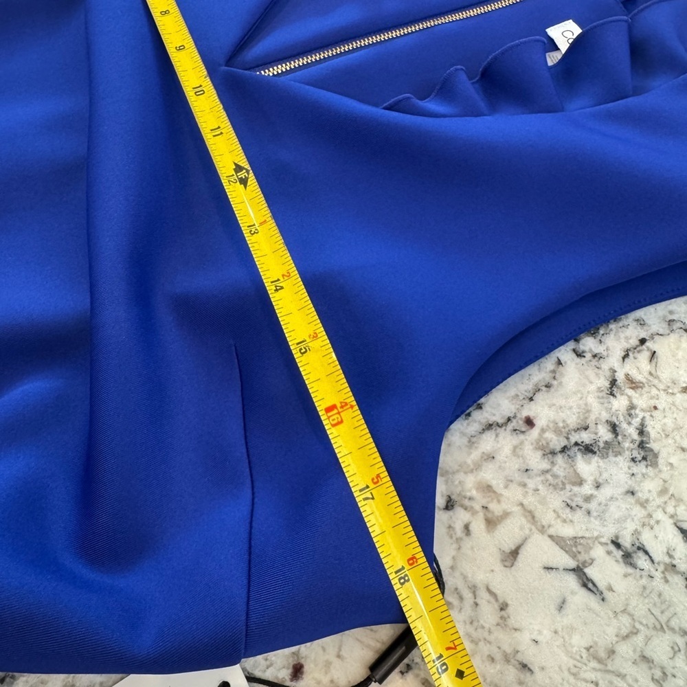 Calvin Klein Cobalt Blue Sheath Dress NWT Size 12- spring wedding dress - Picture 8 of 9